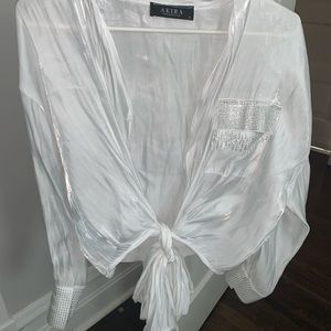 Dressy button up top